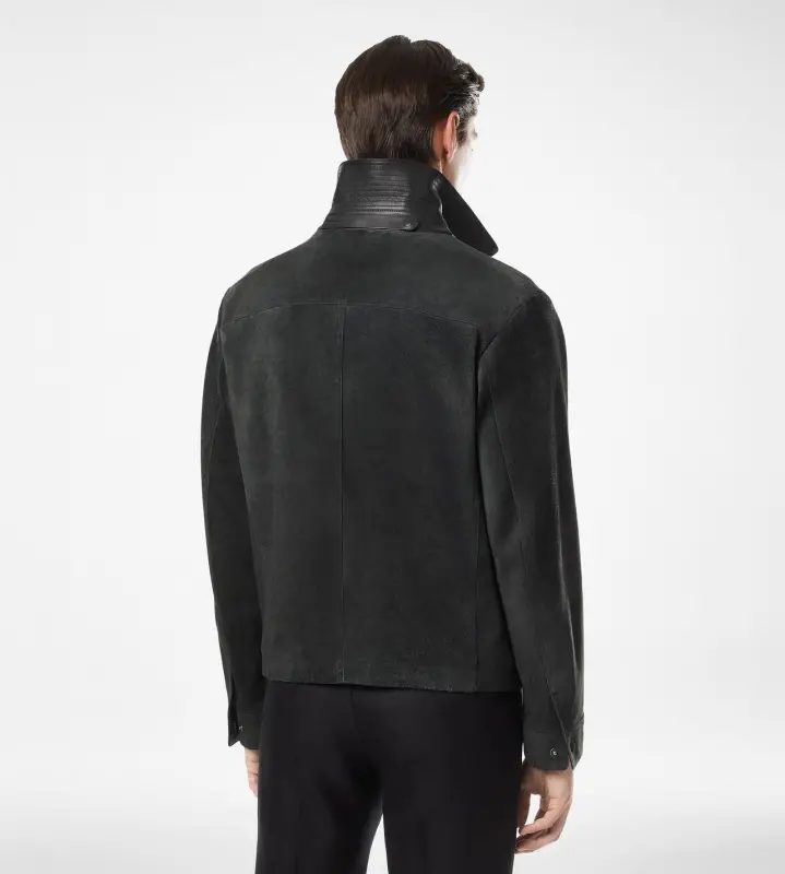 BRUSHED SUEDE WORKWEAR JACKET SHADOW online